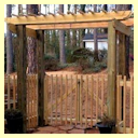 Wood Yard Picket Fence